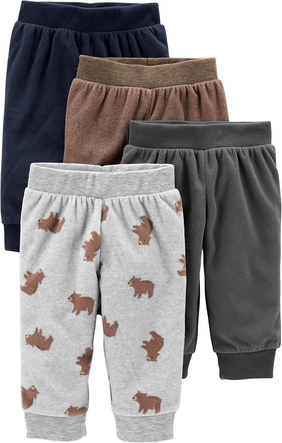Unisex-Baby 4-Pack Fleece Pants