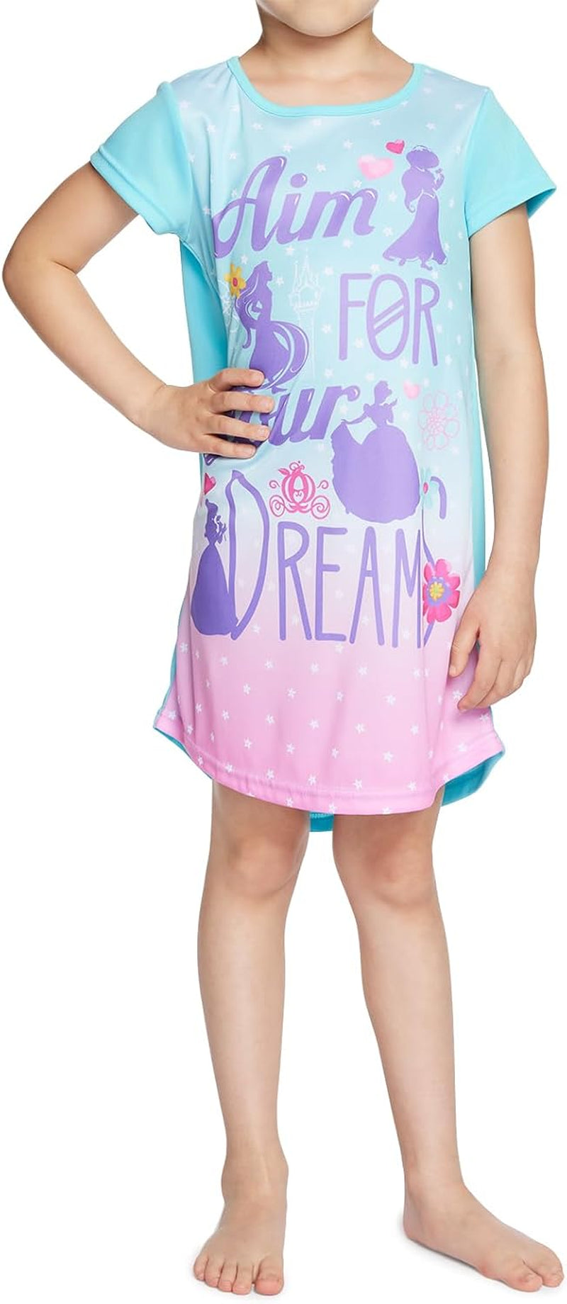 Girls 3-Pack Nightgowns, Soft & Cute Pajamas for Kids