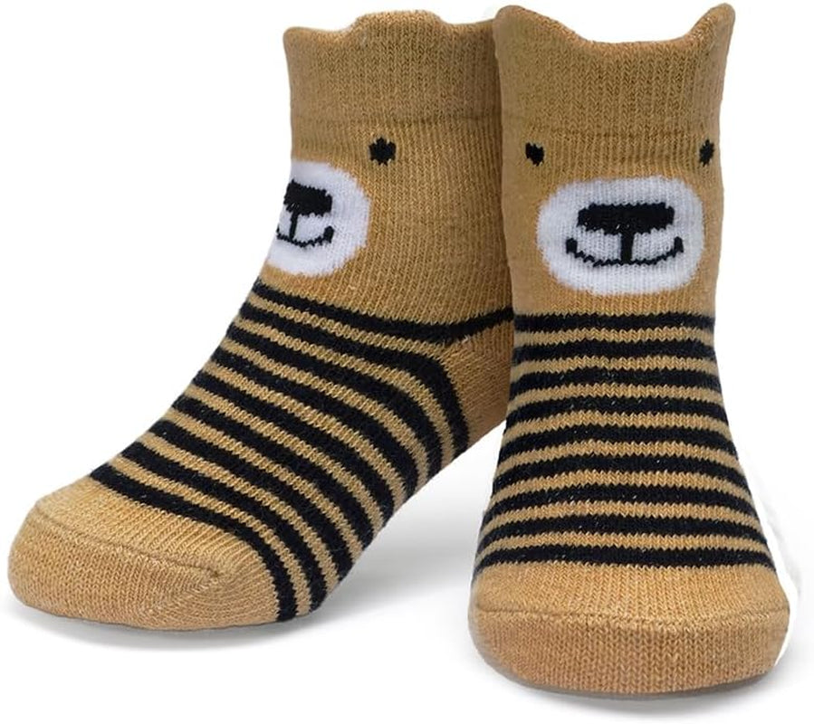 8-Pack Baby Socks, Animal Charter Themed, 0-12 Months