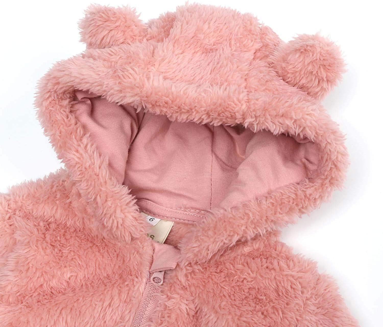 Newborn Baby Jumpsuit Hooded Fleece Rompers Long Sleeve Onesie Outwear Outfits