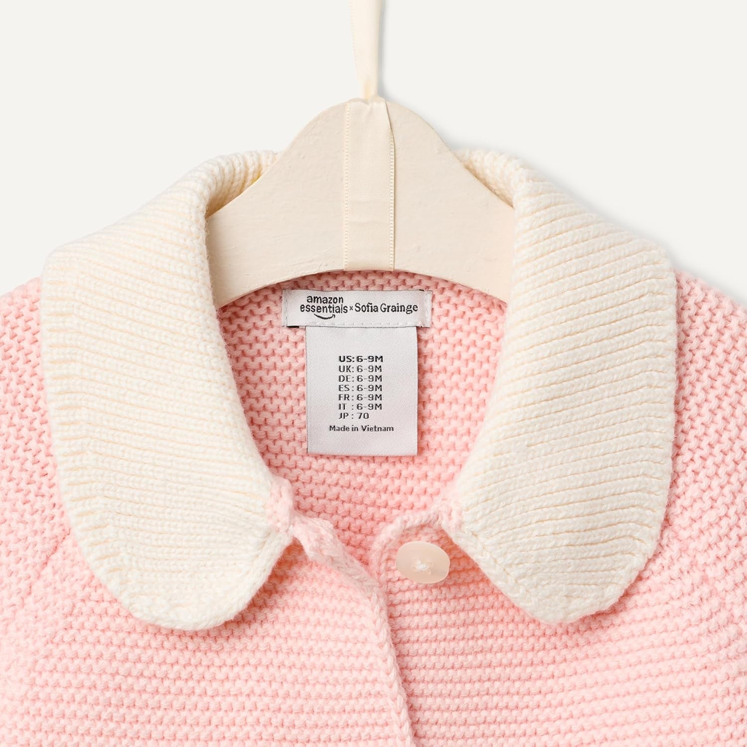 X Sofia Grainge Unisex Toddlers and Babies' Peter Pan Collar Sweater Jacket