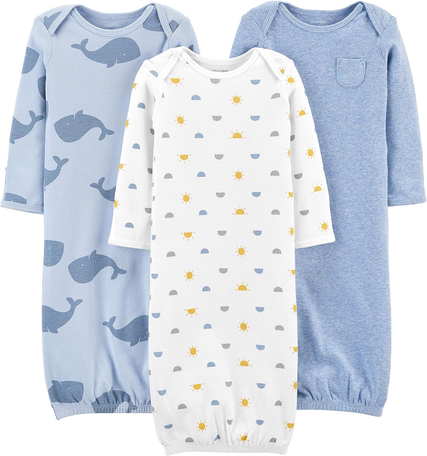 Baby-Boys 3-Pack Cotton Sleeper Gown