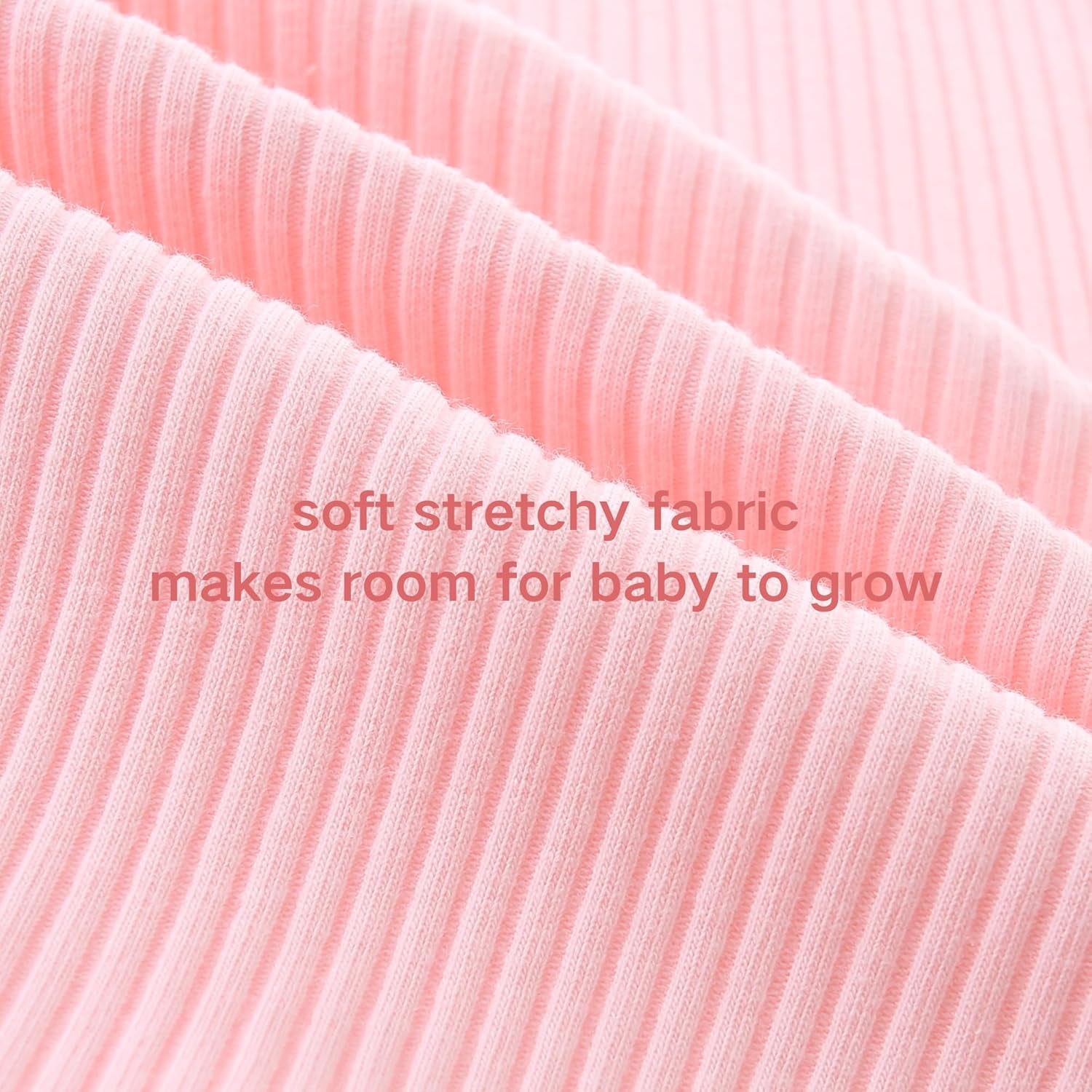 Baby Romper with Baby Mittens & Newborn Hats Footless Long Sleeve Solid Onesie Hi Im New Here