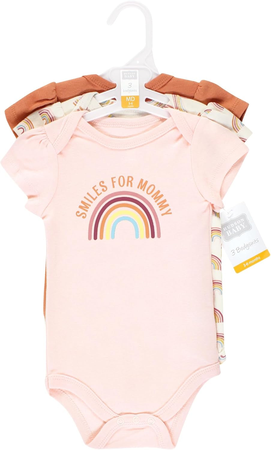 Cotton Short Sleeve Bodysuits, 3 Pack Shirt