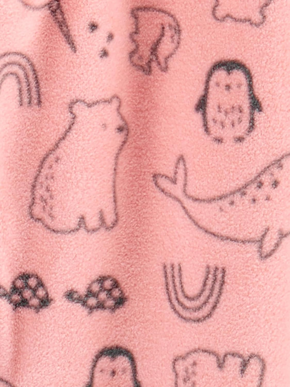 Baby-Girls Cotton and Fleece Footed Sleep and Play, Pack of 2