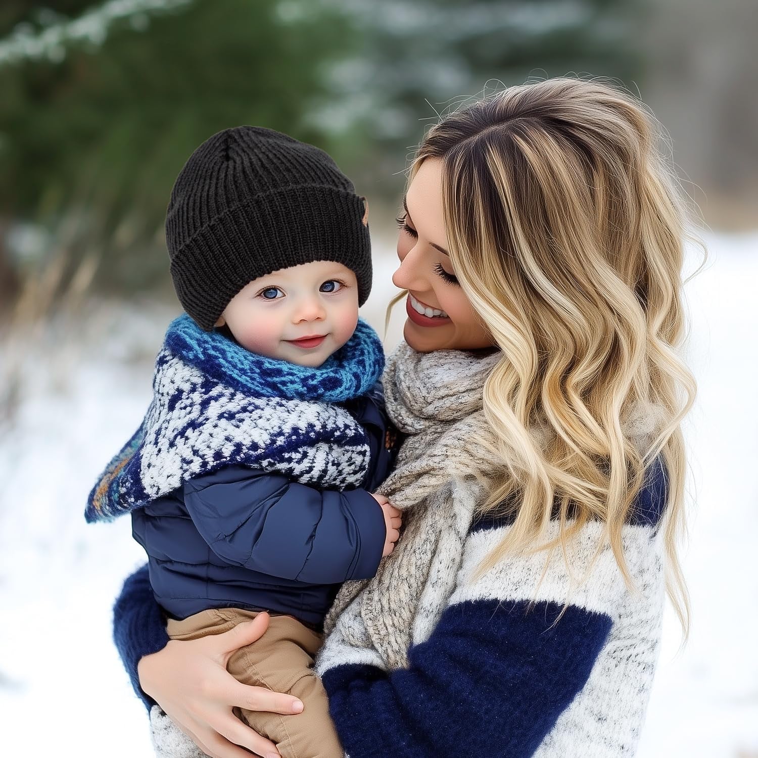 Baby Beanie Toddler Infant Winter Hats Knit Warm Caps for Boys Girls