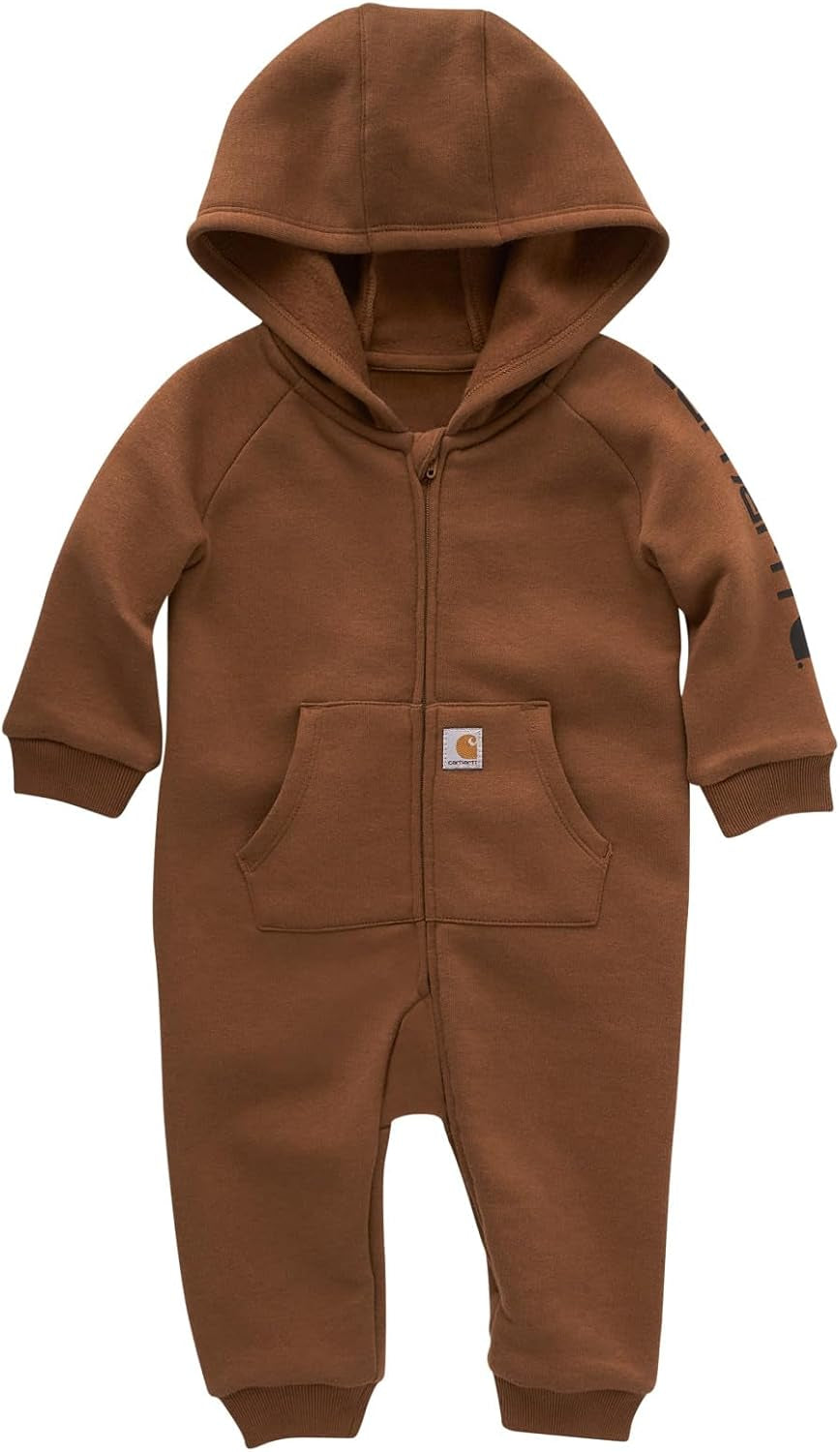 Baby-Boys Long-Sleeve Hooded Zip-Up Footless Jumpsuit One-Piece Hoodie