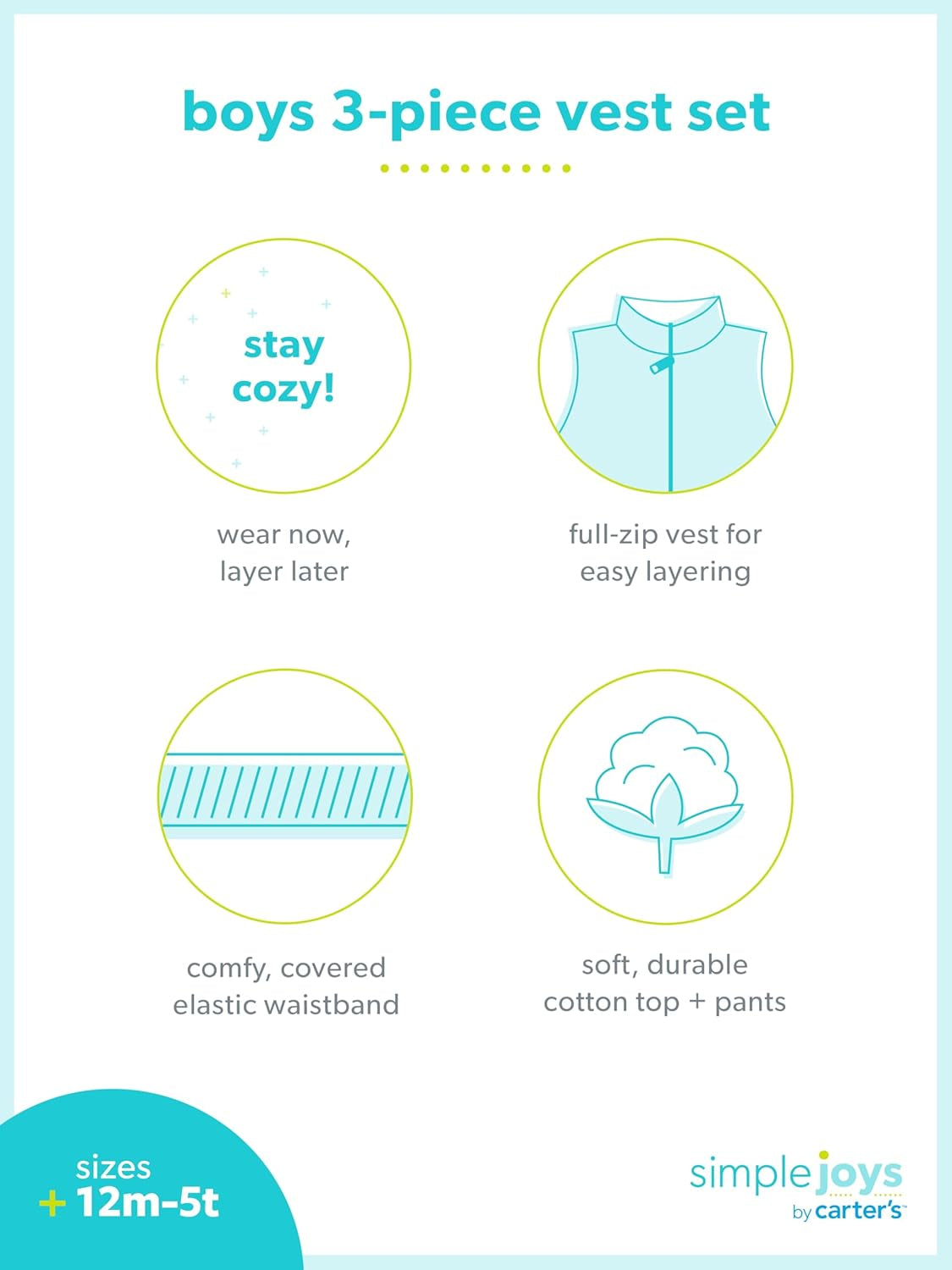 Baby-Boys 3-Piece Playwear Set