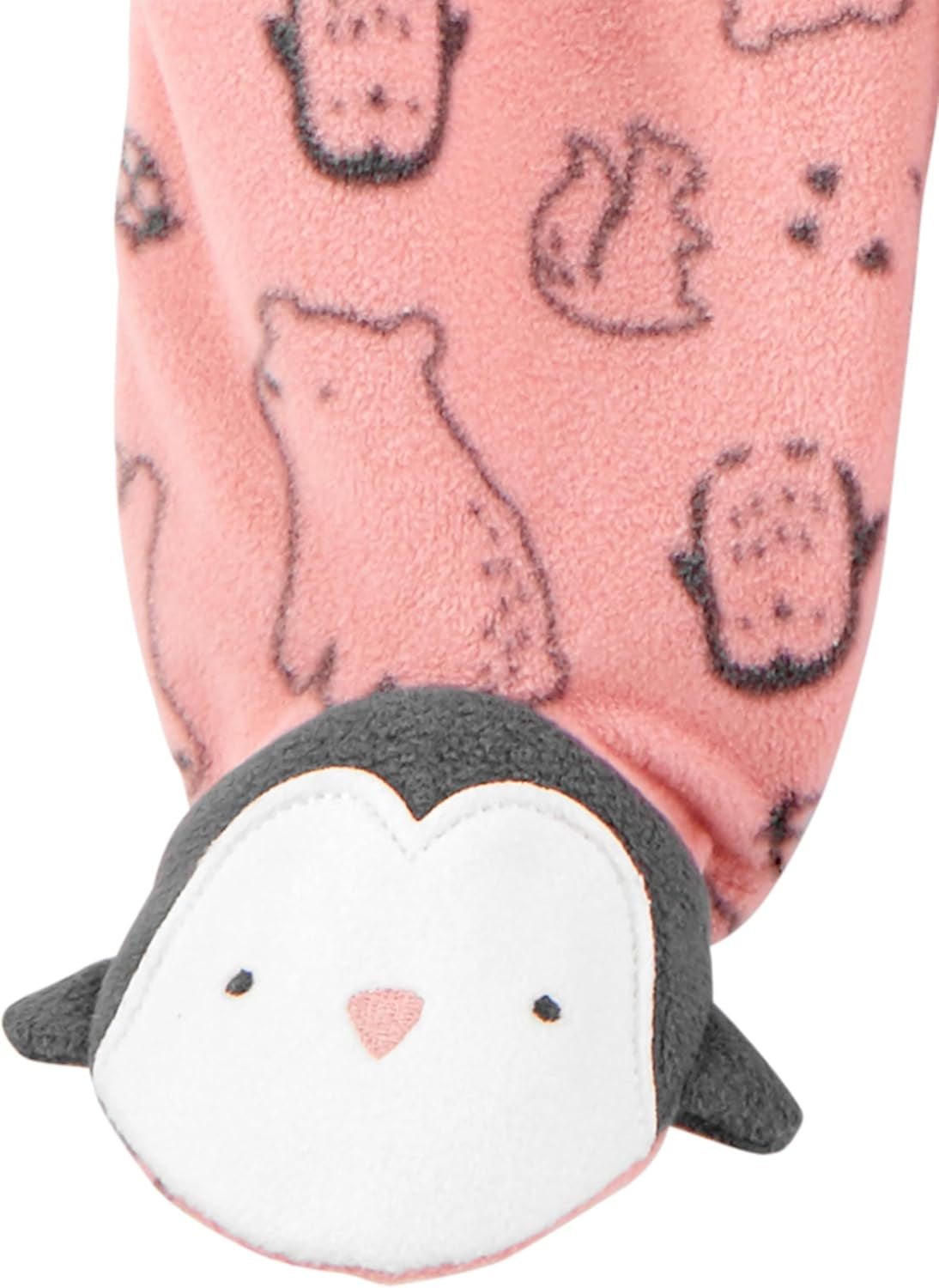 Baby-Girls Cotton and Fleece Footed Sleep and Play, Pack of 2