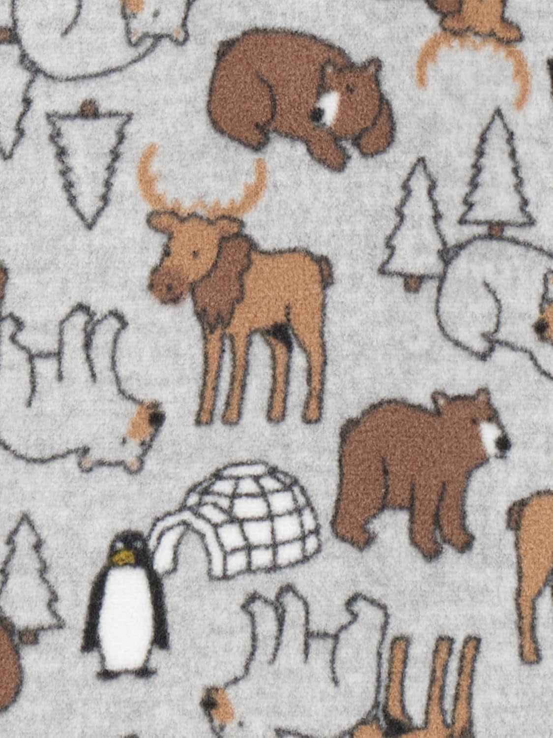 Baby-Boys Loose-Fit Flame Resistant Fleece Footed Pajamas