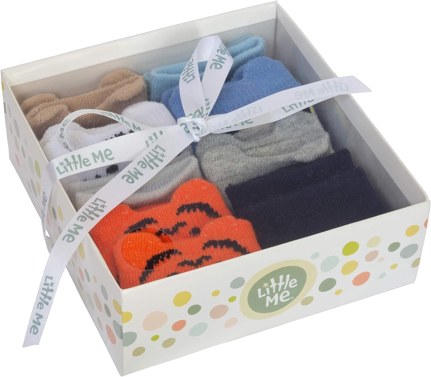 8-Pack Baby Socks, Animal Charter Themed, 0-12 Months