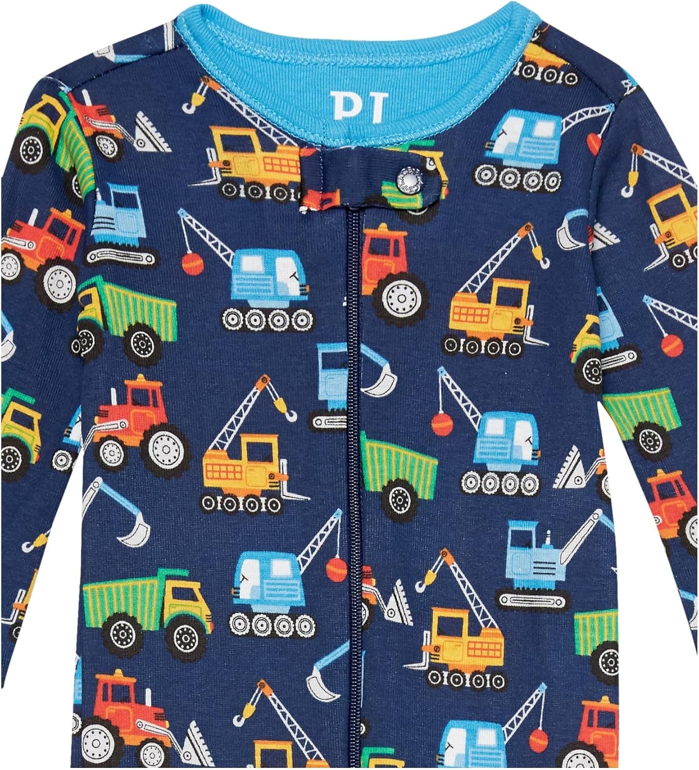 Boys and Toddler Snug Fit 100% Cotton Zip-Front One Piece Footed Pajamas 2-Pack