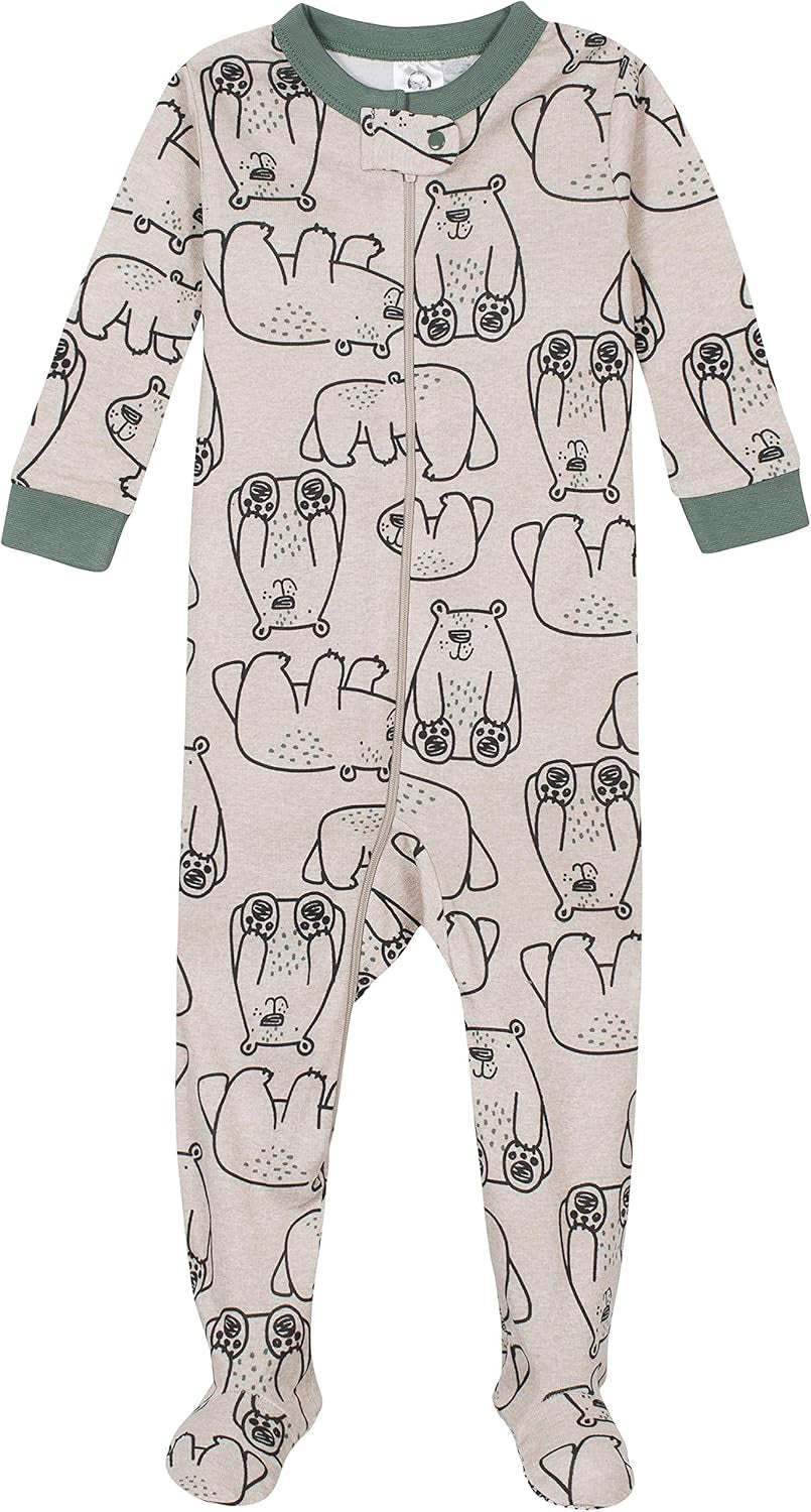 Baby-Boys Baby-Boys 4-Pack Footed Pajamas