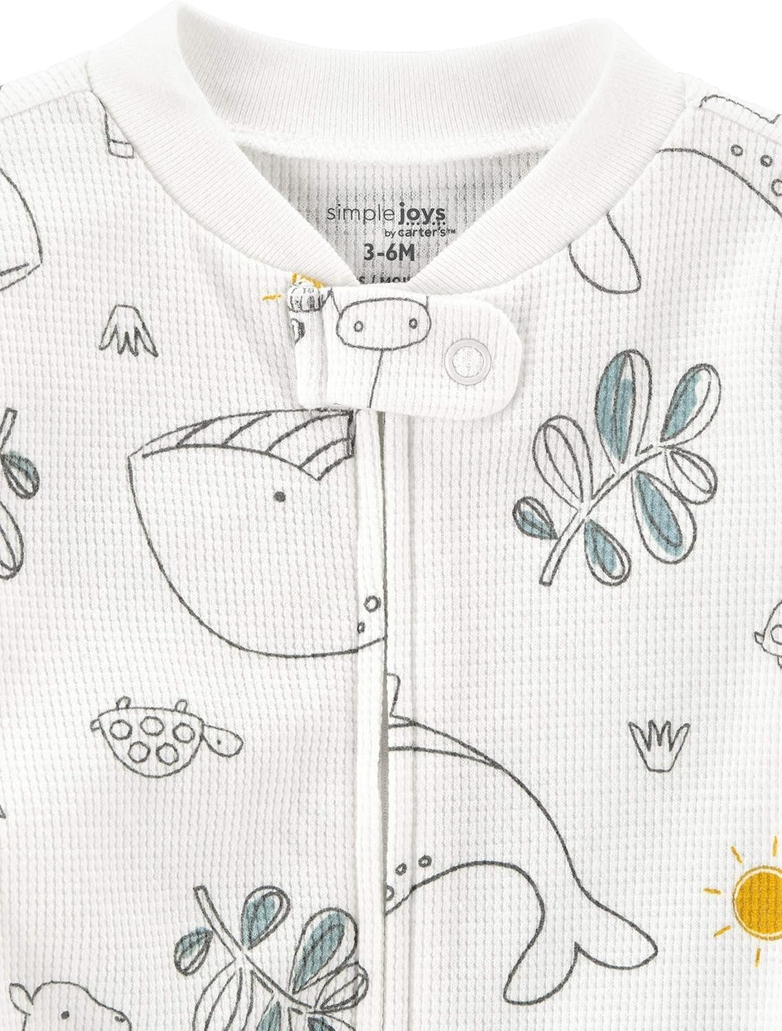 Unisex-Baby 2-Way Zip Thermal Footed Sleep and Play, Pack of 2