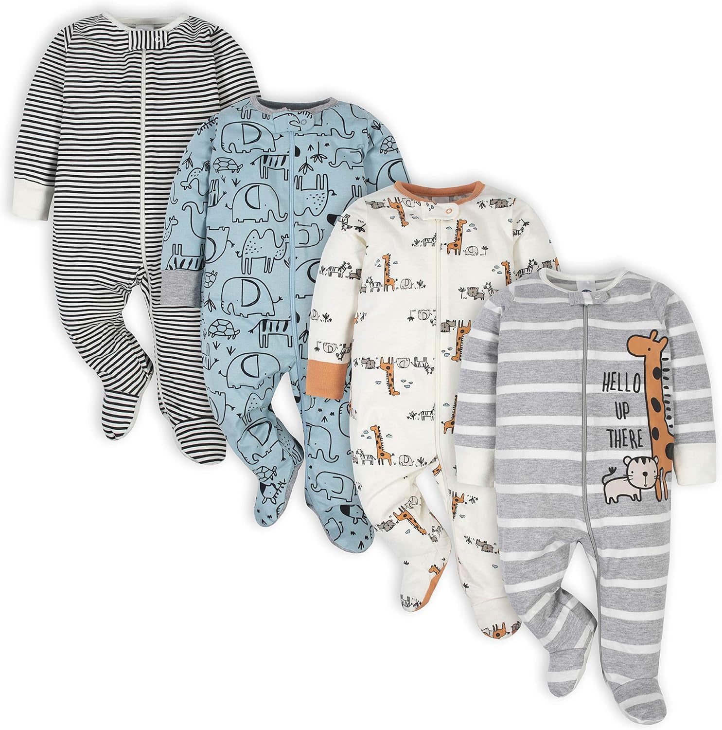 Baby-Boys 4 Pack Sleep 'N Play Footie