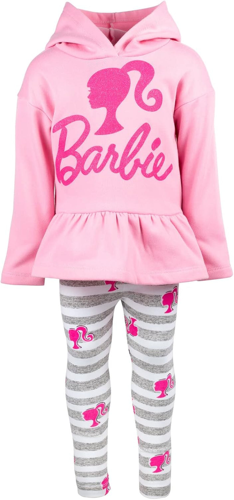 Girls Fleece Hoodie and Leggings Outfit Set Toddler to Big Kid Sizes (2T - 18-20)