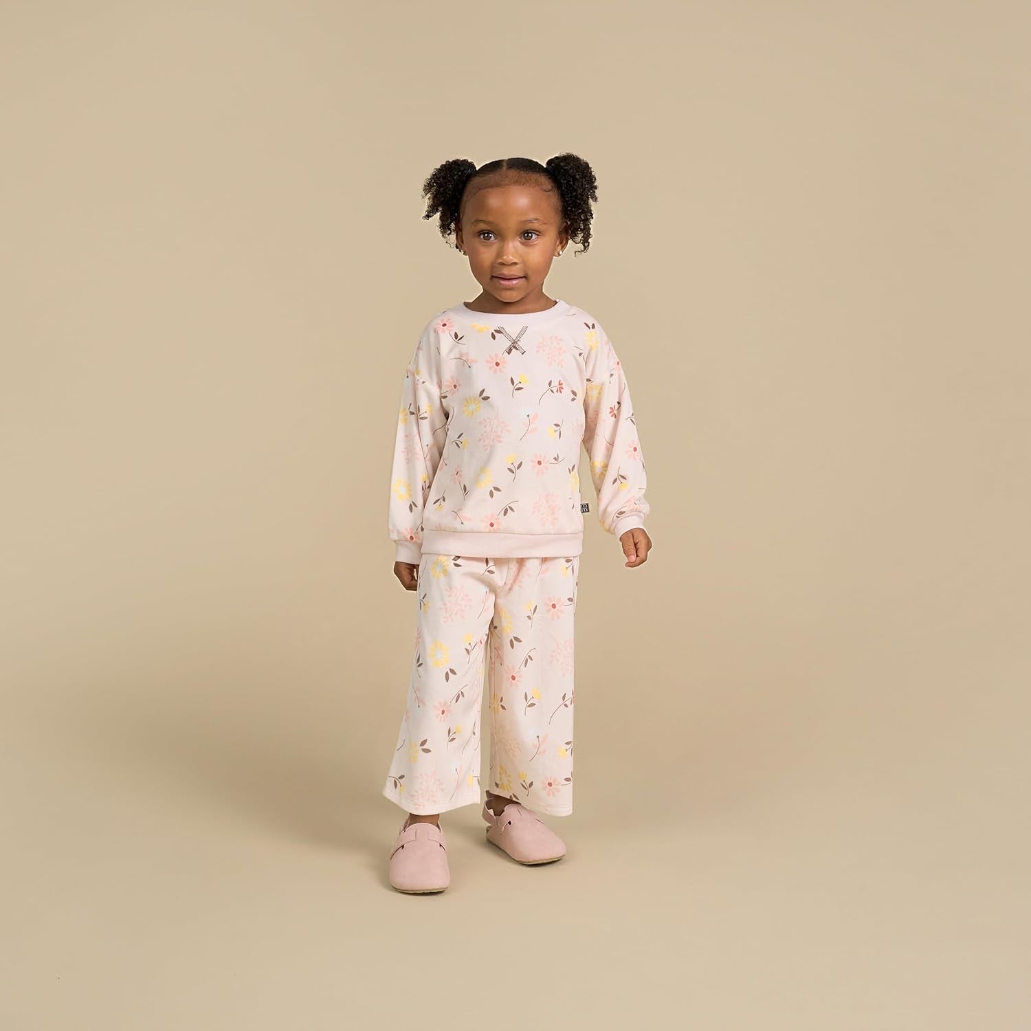 Baby-Girls Toddler Bunny Fleece 2-Piece Sweater & Pant Pajama Set