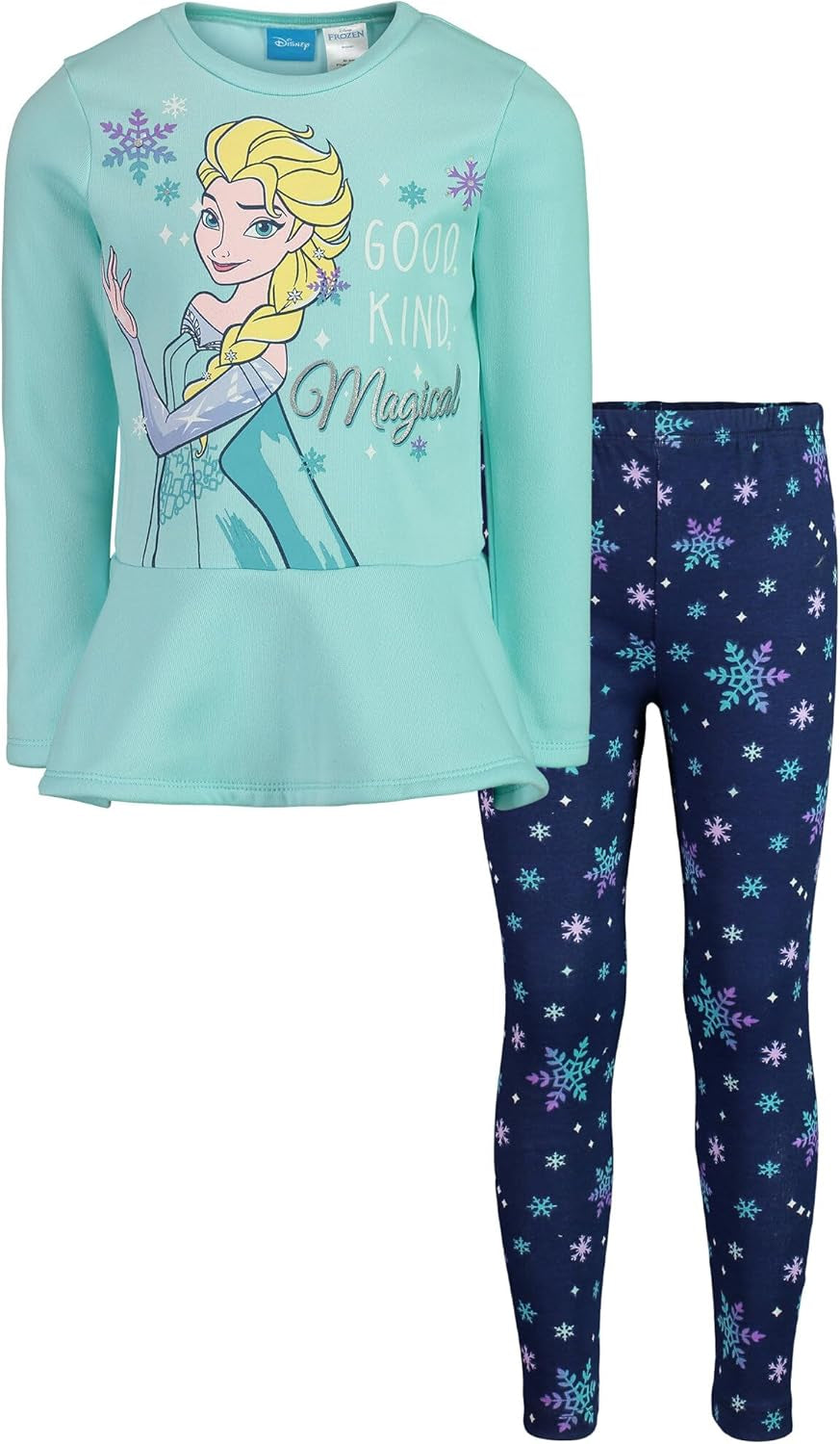 Frozen Princess Anna Elsa Baby Girls Sweatshirt and Leggings Outfit Set Infant to Big Kid
