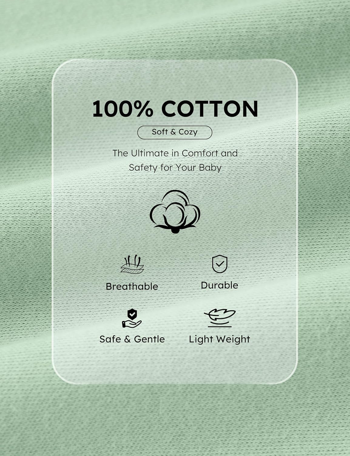 Baby Pajamas 100% Organic Cotton Baby Sleepers for Newborn 0-3 3-6 6-9 Months Boys Girl Clothes 3Pcs Footed Pjs