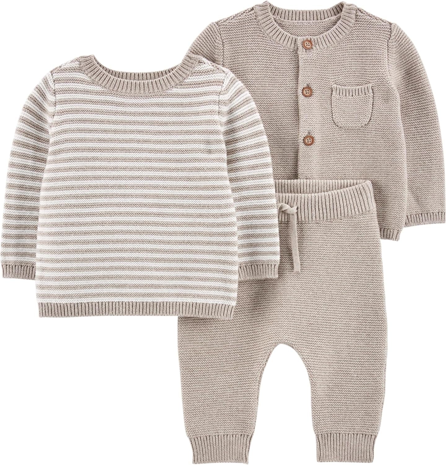 Unisex-Baby 3-Piece Sweater Set