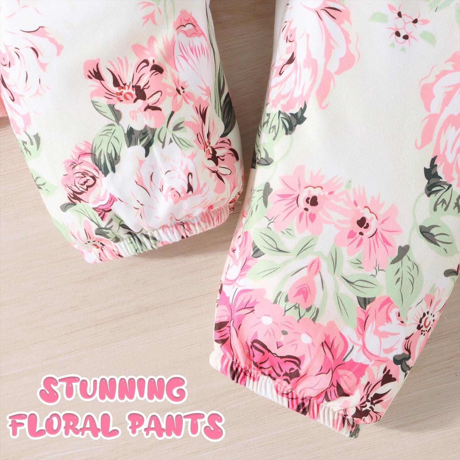 Baby Girl Clothes Newborn Infant Outfits Ruffle Romper+ Floral Pants + Cute Headband Sets for Girls