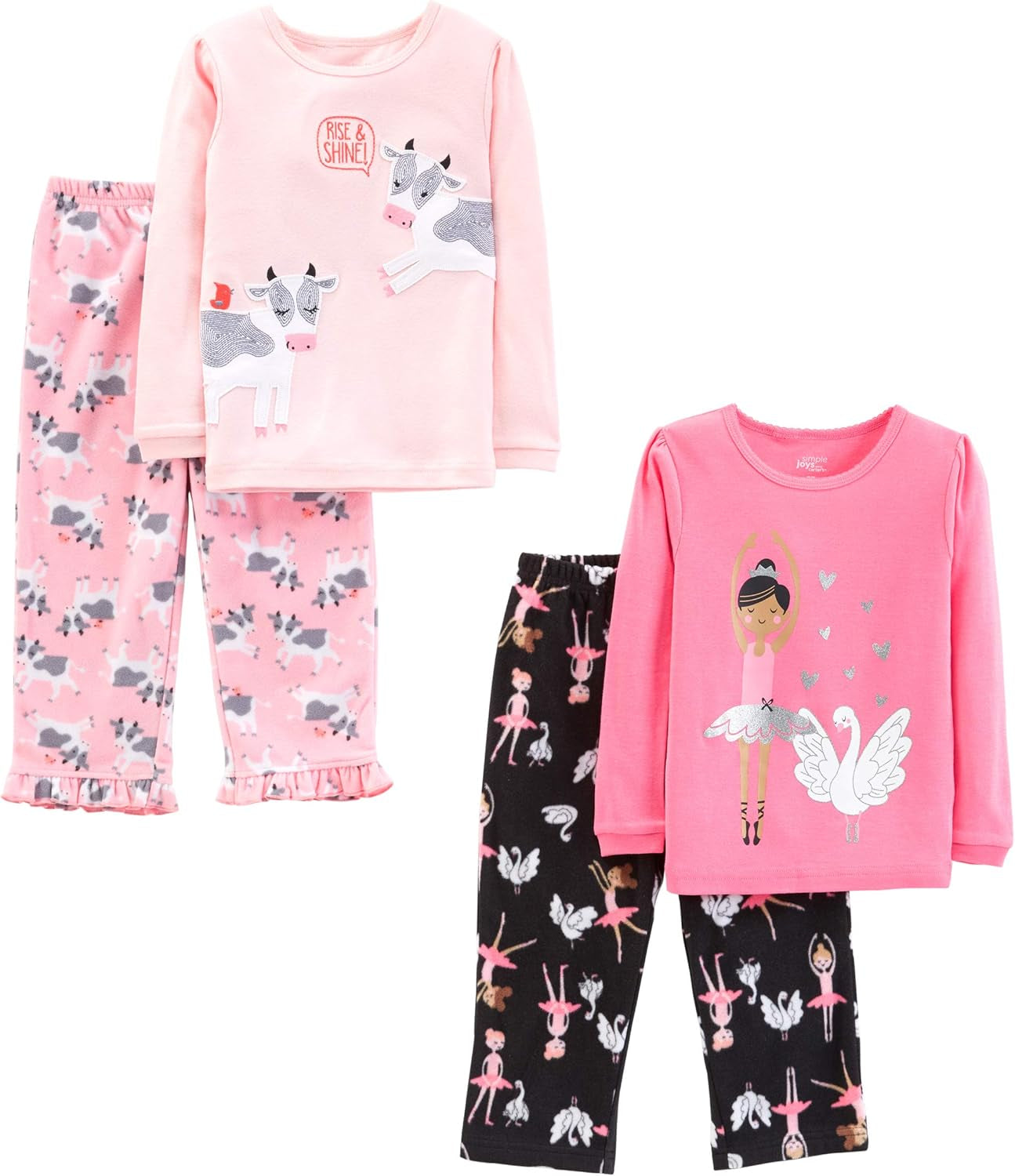 Baby-Girls 4-Piece Pajama Set