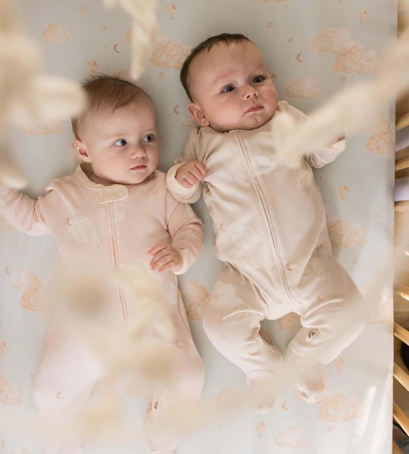 Girls' Organic Cotton Sleep and Play Footed Pajamas