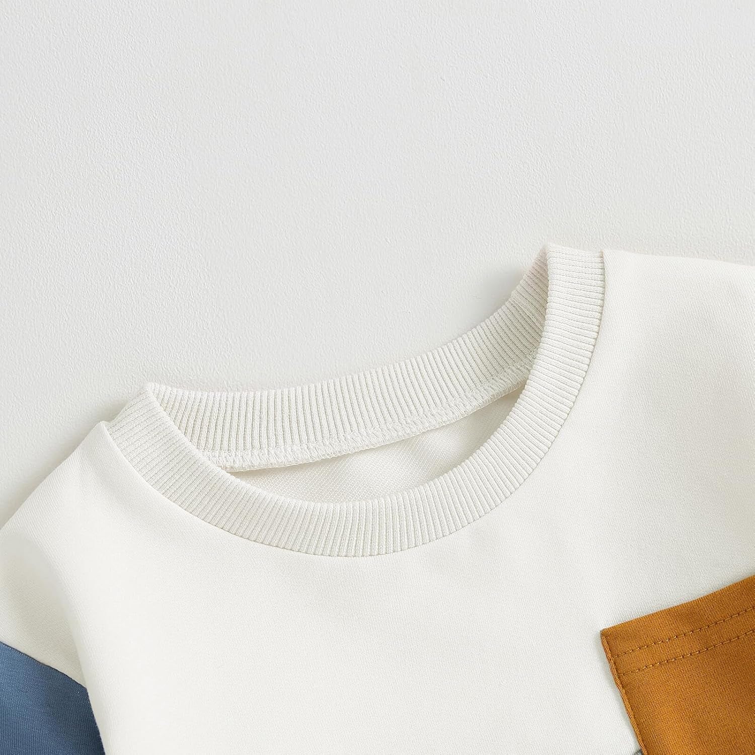 Toddler Baby Boy Fall Winter Clothes Color Block Long Sleeve Sweatshirt Pullover Tops + Joggers Pants Outfit Set