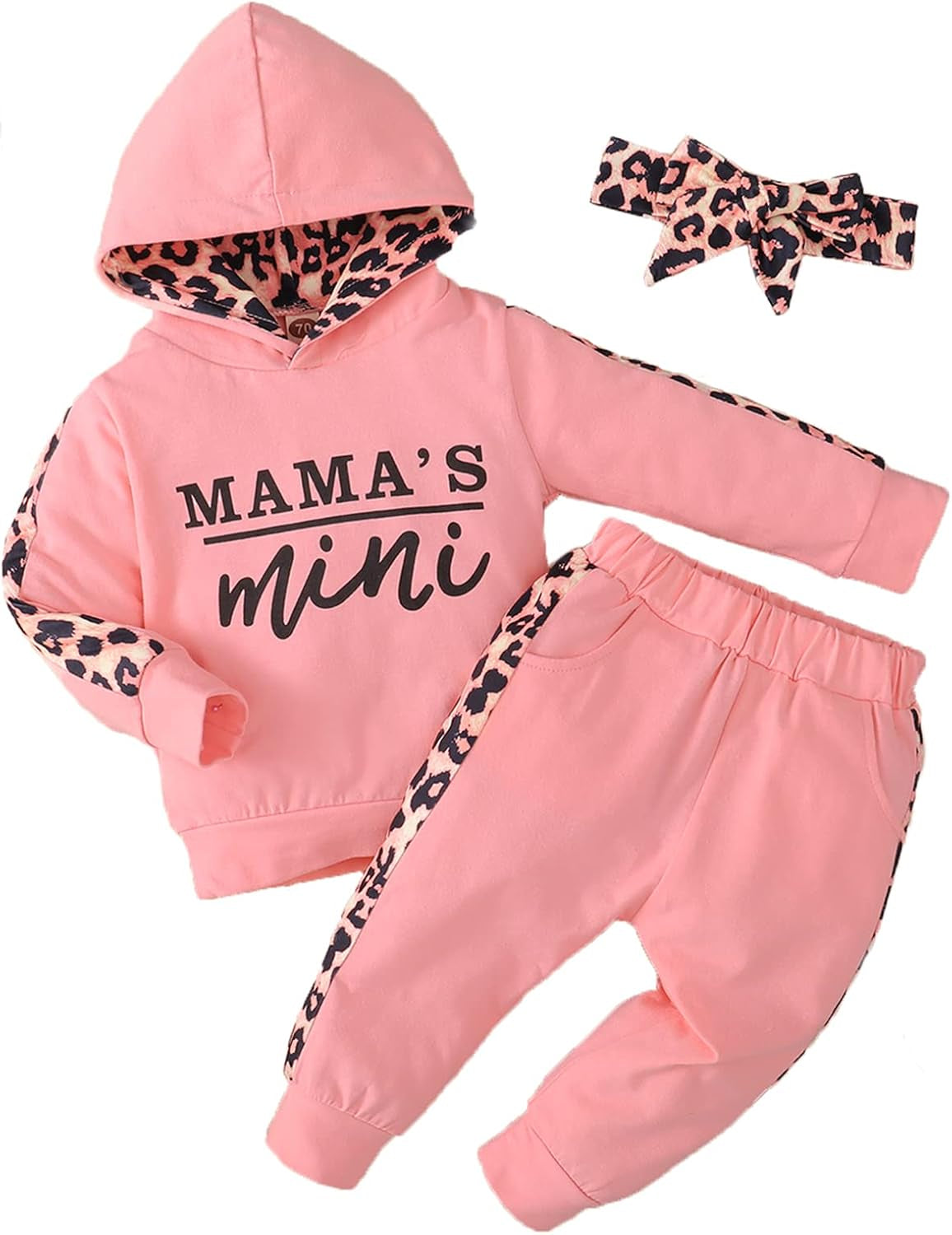 Newborn Baby Girl Clothes Outfits Infant Hoodie Sweatshirt Pants Headband Toddler Girl Clothing Set