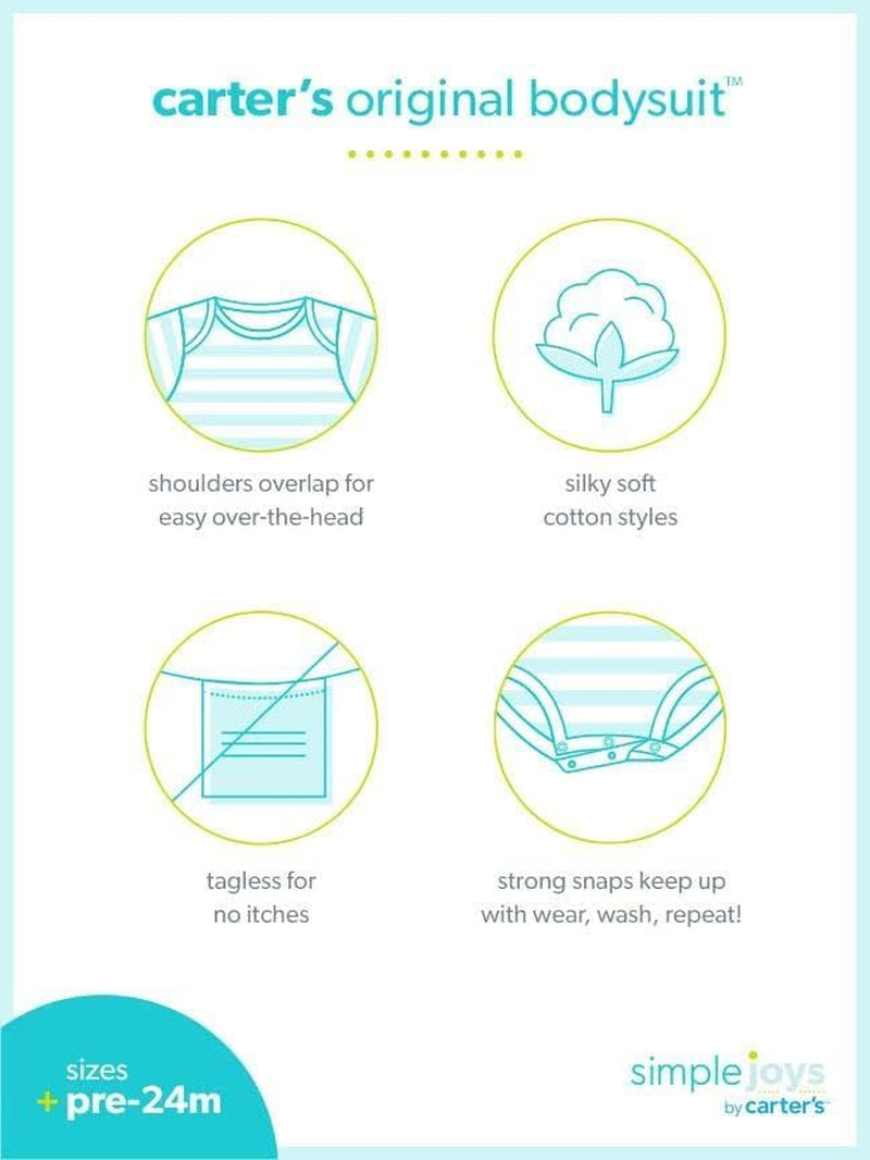 Unisex-Baby 8-Pack Short-Sleeve Bodysuit