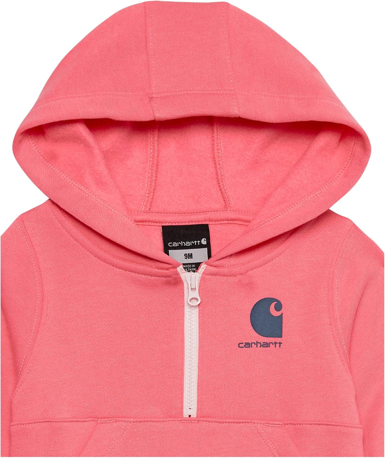 Girls Long-Sleeve Half-Zip Hooded Sweatshirt