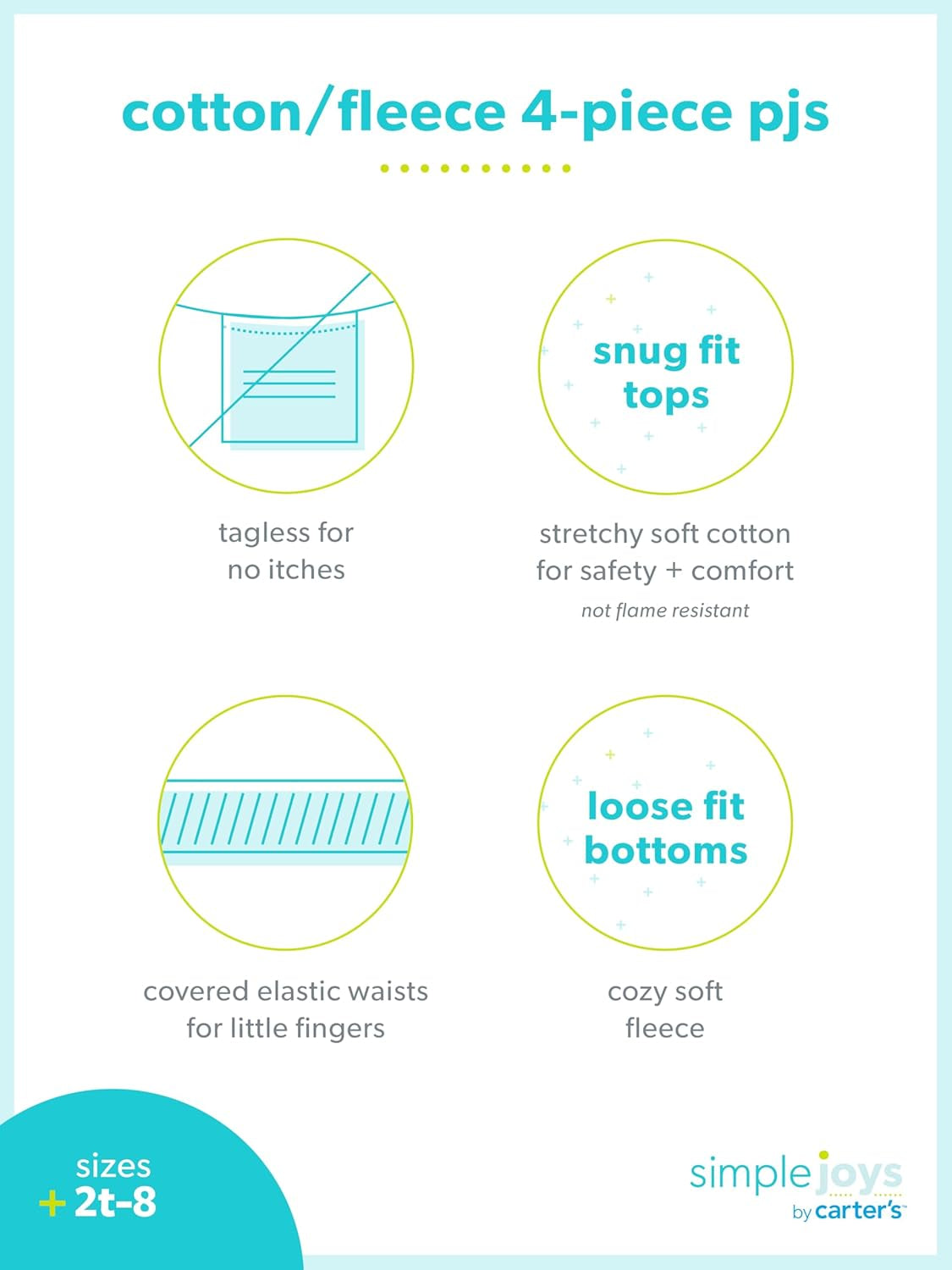 Boys 4-Piece Pajama Set