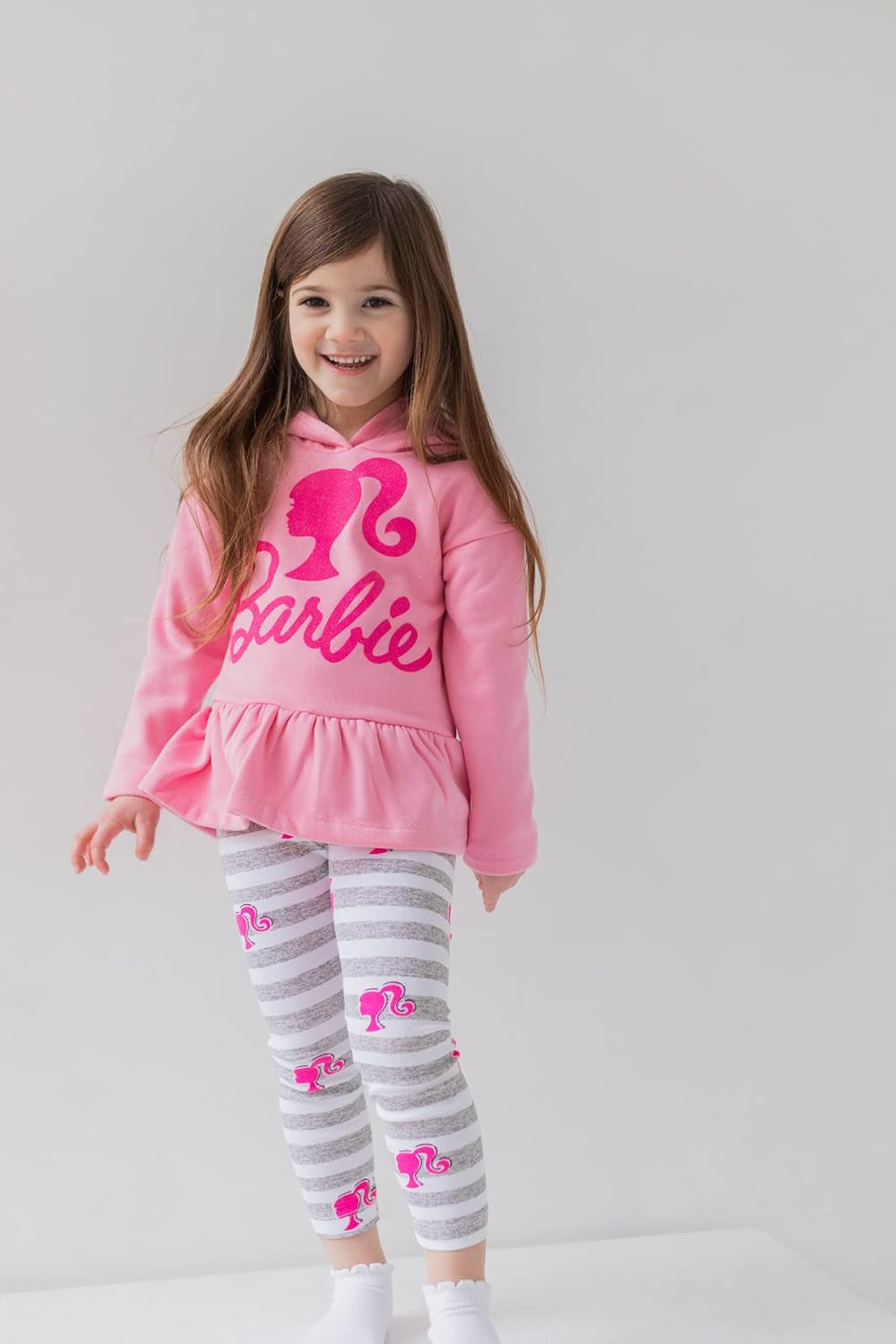 Girls Fleece Hoodie and Leggings Outfit Set Toddler to Big Kid Sizes (2T - 18-20)