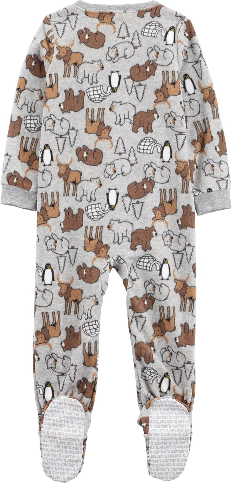 Baby-Boys Loose-Fit Flame Resistant Fleece Footed Pajamas