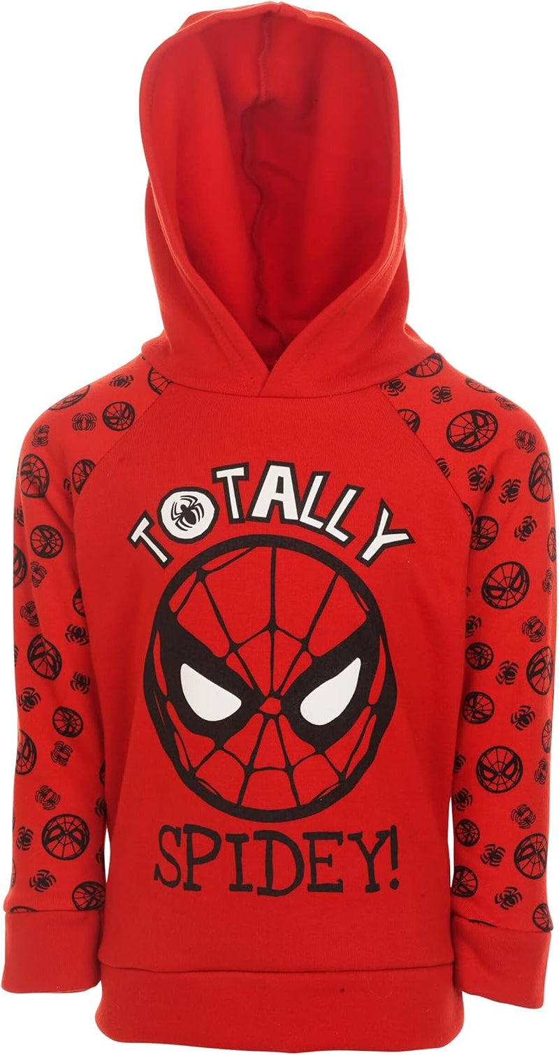 Avengers Spider-Man Fleece Pullover Hoodie and Jogger Pants Outfit Set Toddler to Big Kid Sizes (2T - 18-20)