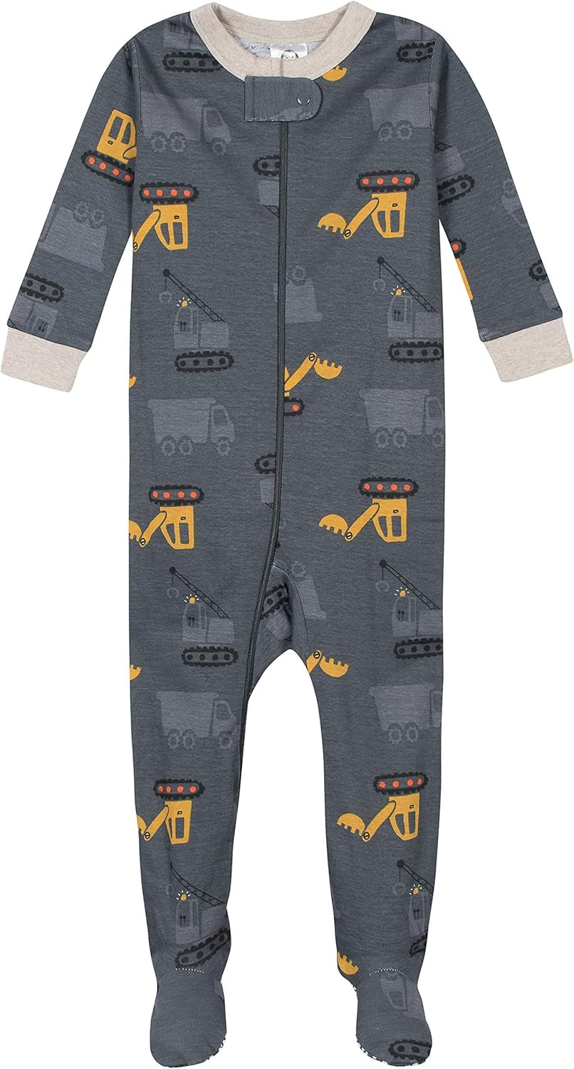 Baby-Boys Baby-Boys 4-Pack Footed Pajamas
