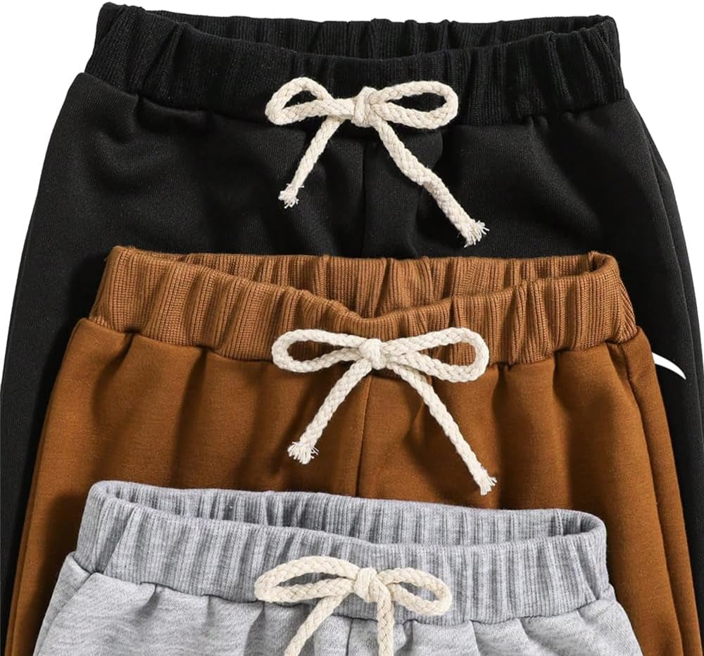 Toddler Boy Pants - 3 Pack Sweatpants - Dinosaur Graphic Print Toddler Jogger Pants Size 3T 4T 5T 6T 7T