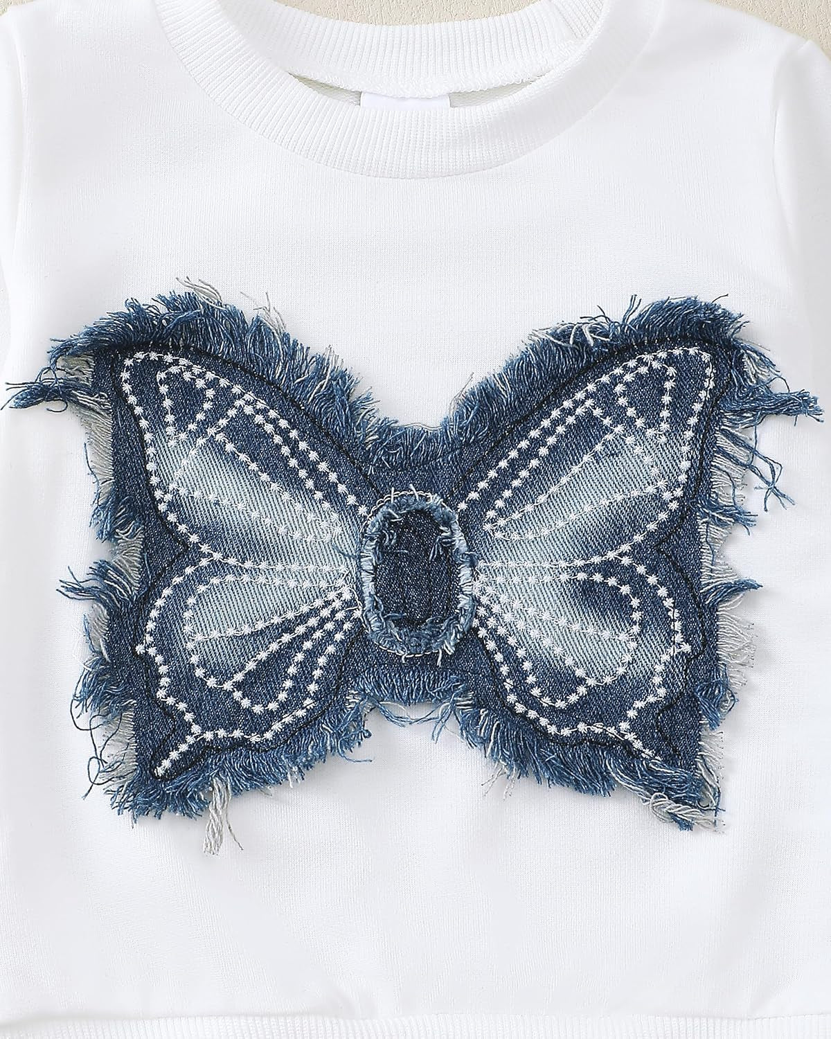 Toddler Baby Girl Clothes Fall Winter Outfits Gifts Sweatshirt Bell Bottom Jeans Pants for 12Months-5 Year Girls