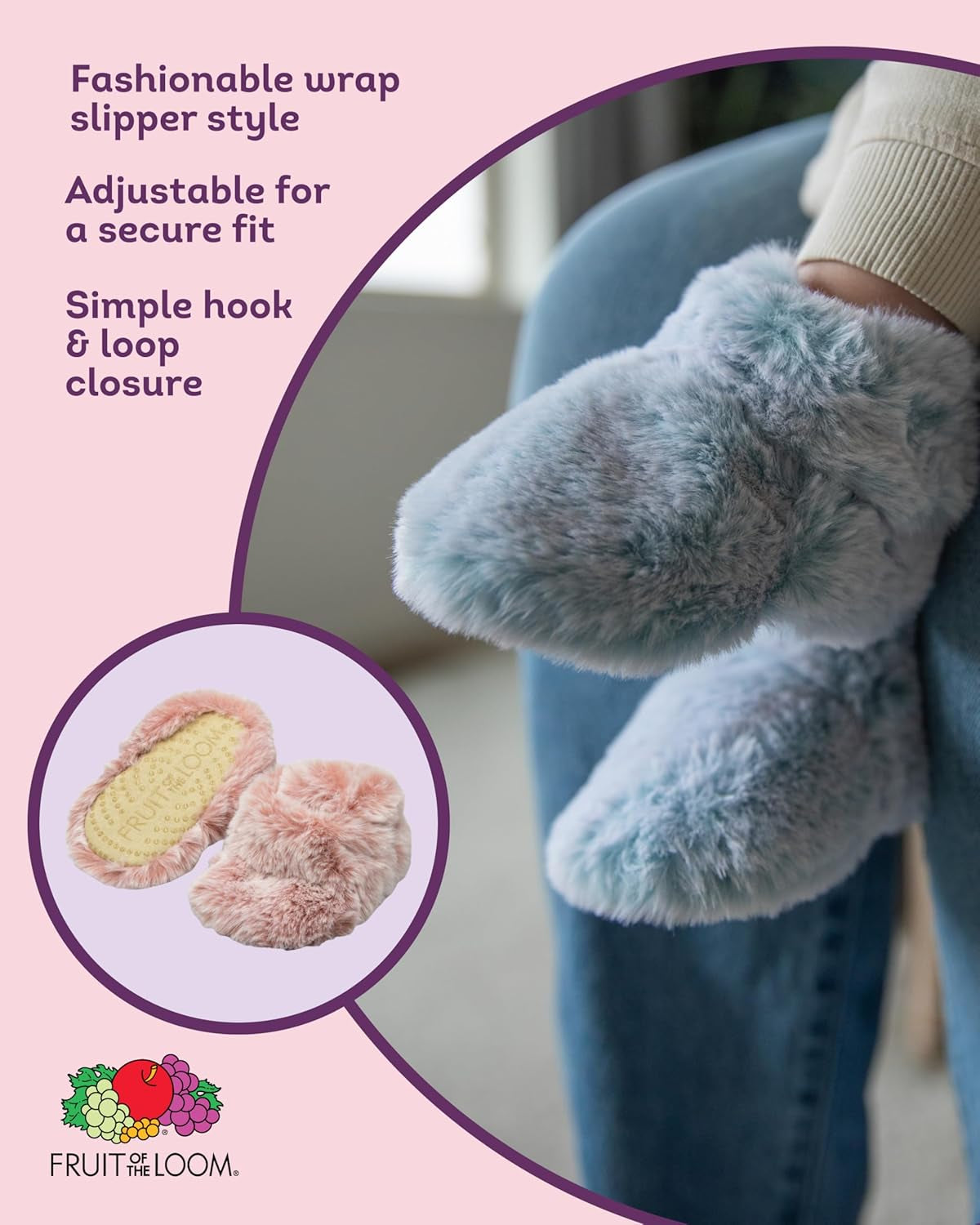 Cozy Thermal Wrap Booties with Non-Slip Grips for Baby Girls, Boys, Unisex -