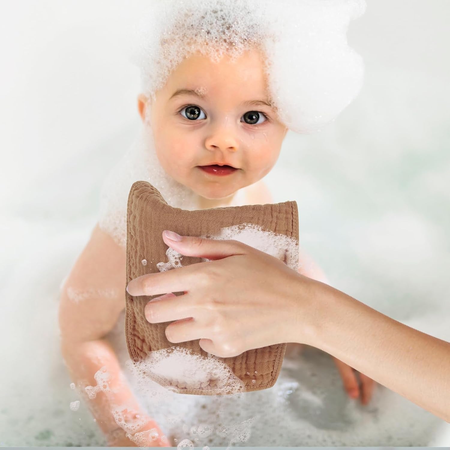 Muslin Burp Cloths 100% Cotton Baby Burp Cloths Soft, Absorbent 10X20 Inches for Girls and Boys Baby Essentials