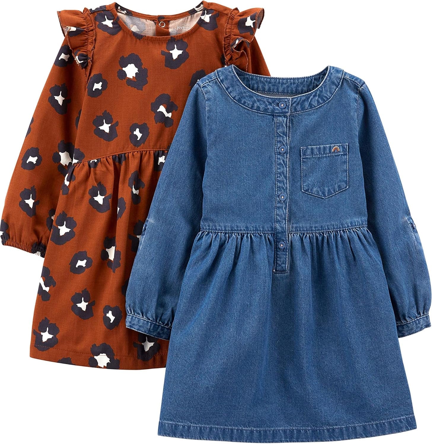 Girls 2-Pack Long-Sleeve Dress Set