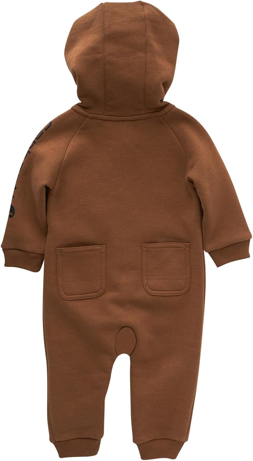 Baby-Boys Long-Sleeve Hooded Zip-Up Footless Jumpsuit One-Piece Hoodie