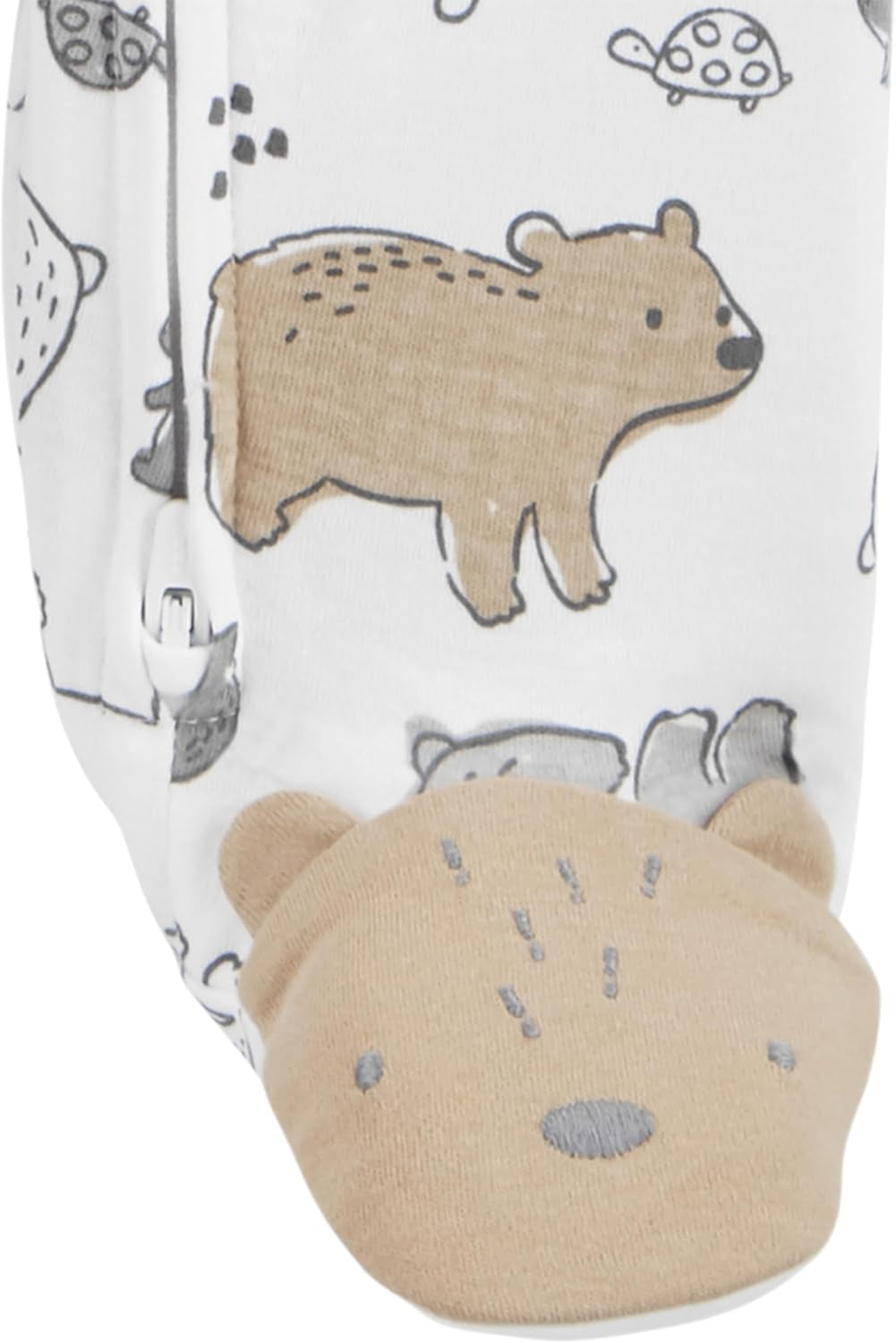 Unisex-Baby Neutral 2-Pack Cotton Footed Sleep and Play