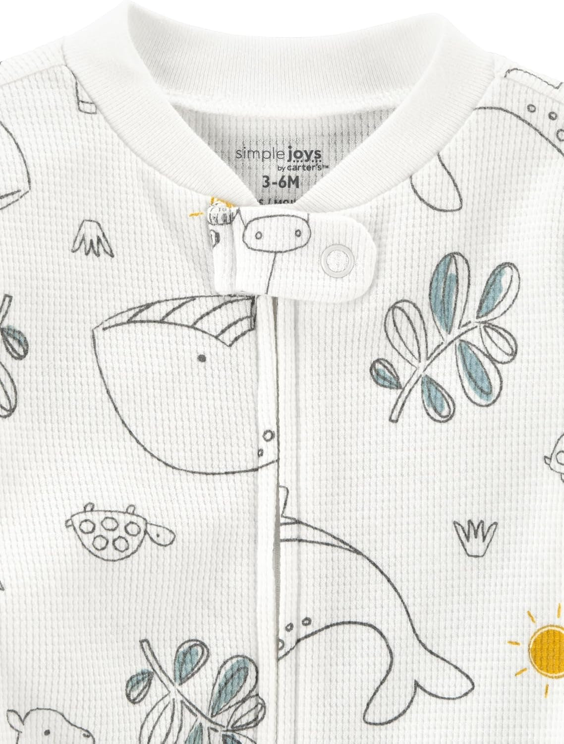 Unisex-Baby 2-Way Zip Thermal Footed Sleep and Play, Pack of 2