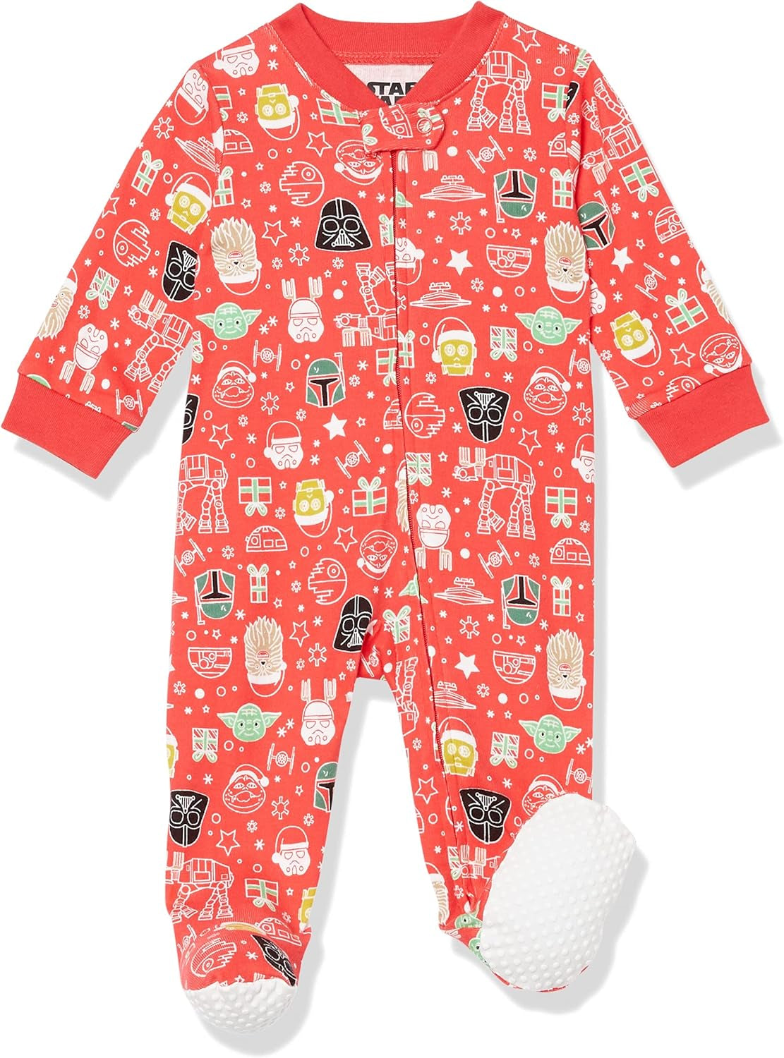 Disney | Marvel | Star Wars Unisex Babies' and Toddlers' Snug-Fit Cotton Footed Pajamas, Multipacks