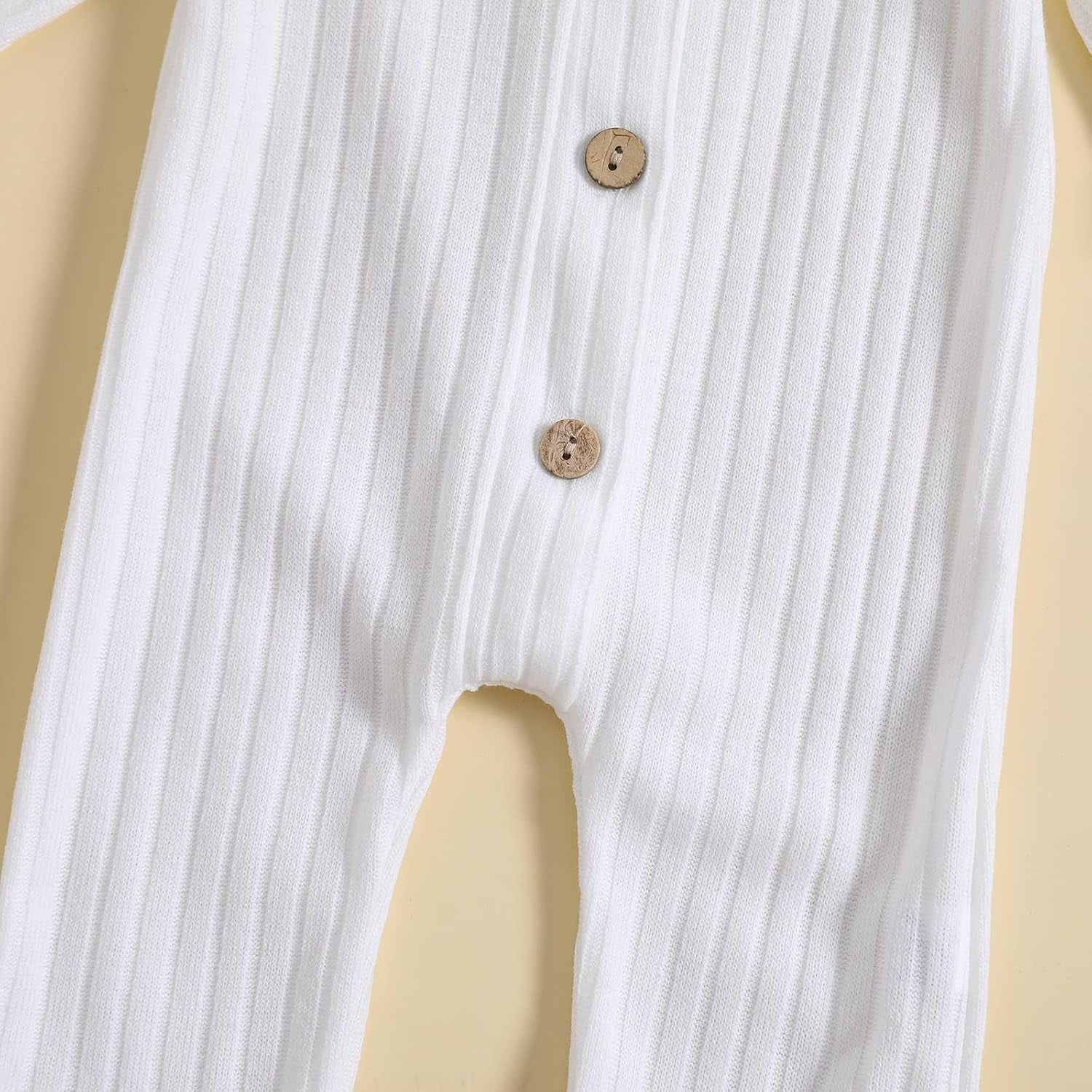 Lovely Solid Color Baby Long Sleeve Jumpsuit Baby Girl Bodysuit